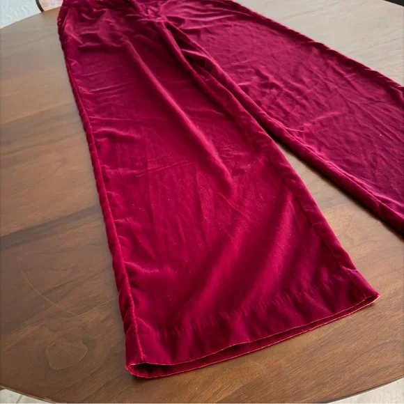 GAP Recycled High Rise Velvet Pant (Petite) - Picture 4 of 14